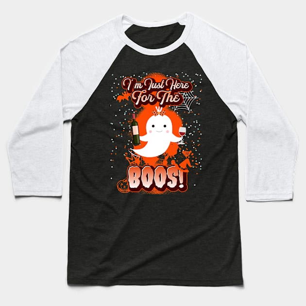 I'm Just Here for the Boos Baseball T-Shirt by Ken Adams Store